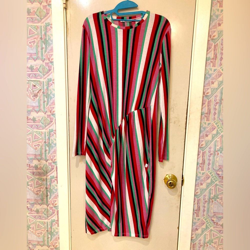 Boutique Knit Striped Dress 10